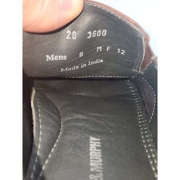 Johnston and Murphy Square Toe Pull-On Dress Shoe Loafer Men's size 8 - Picture 4 of 5